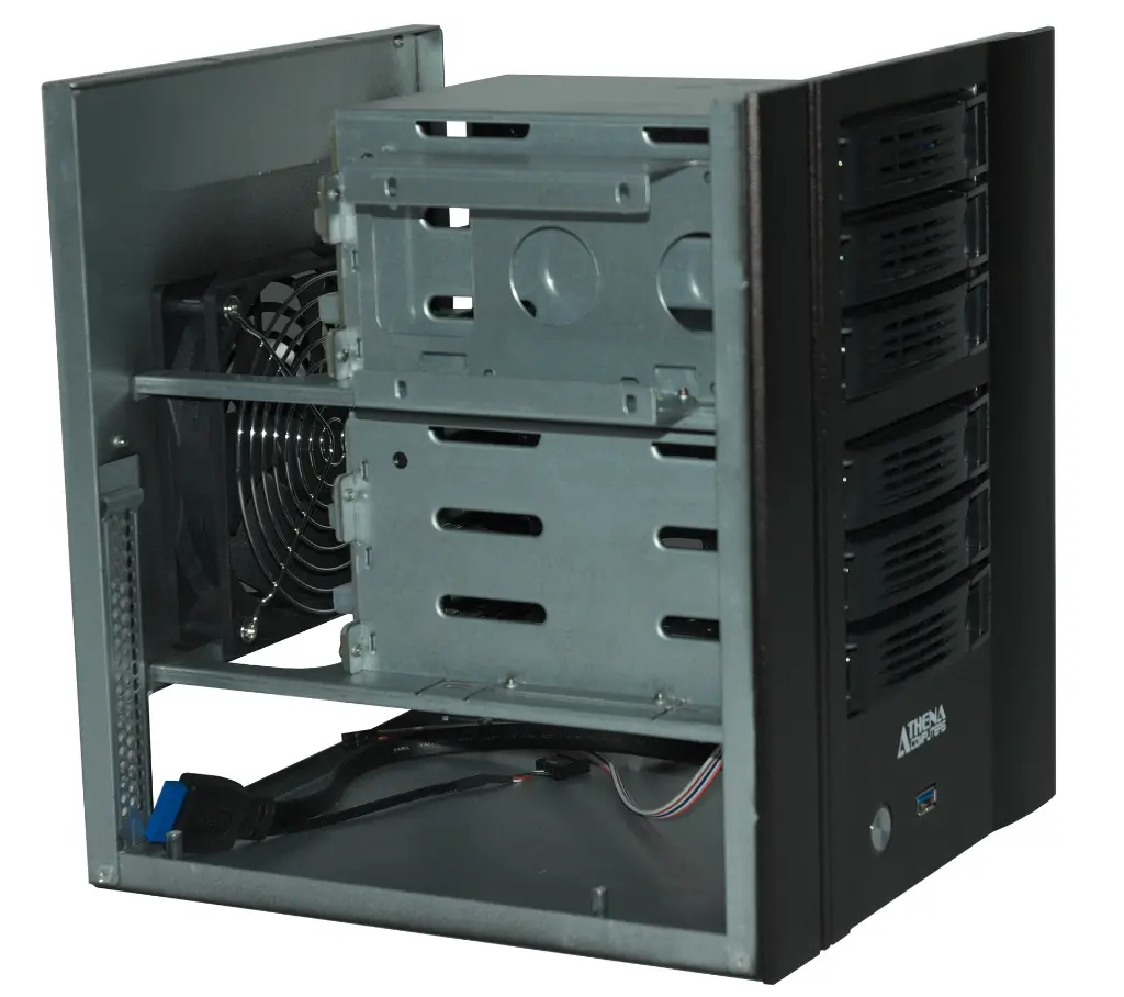 Boîtier Mini Tour ITX 6 Baies Externe Hot swap (1).webp
